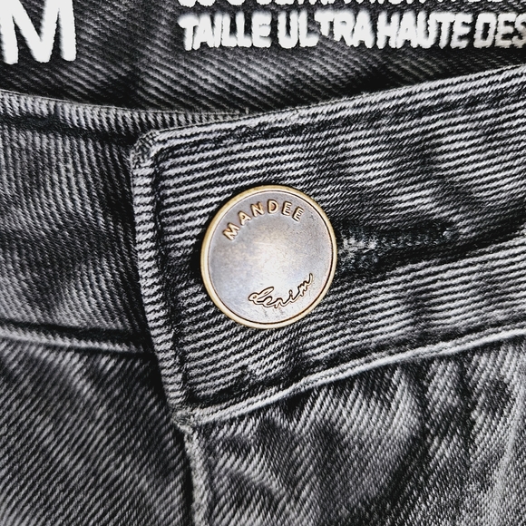 MANDEE | 90s ultra high rise tapered leg distressed mom jeans - Picture 7 of 10